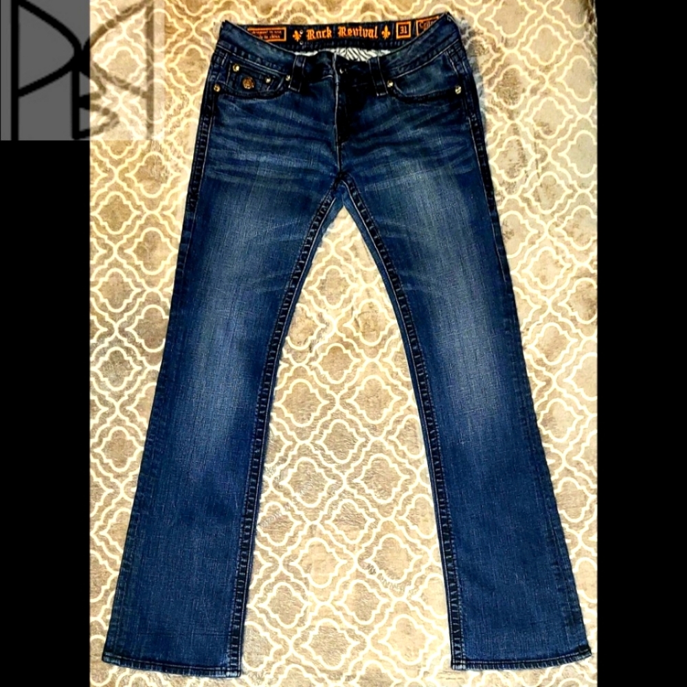 Vintage Rock Revival Womens Jeans